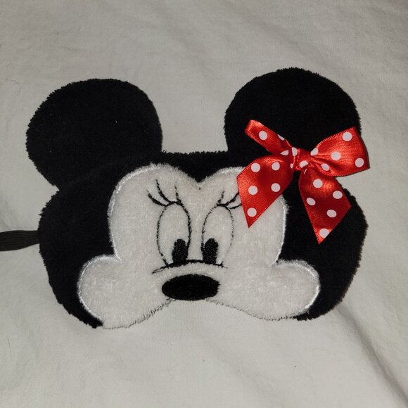 Disney Minnie Mouse Fleece Satin Lined Sleep Mask One Size - Picture 3 of 8